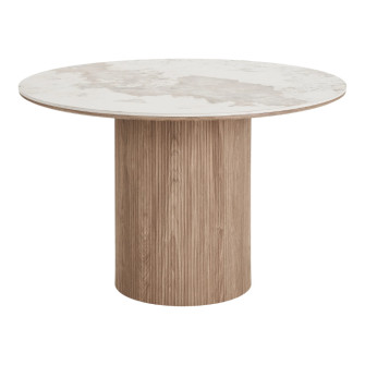 ATHENS kitchen table and DOVER chair set (Oak/Ceramic)